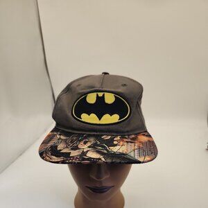 BATMAN DC COMICS Flatbill Snapback Classic Adjustable Baseball Hat‎ Cap youth
